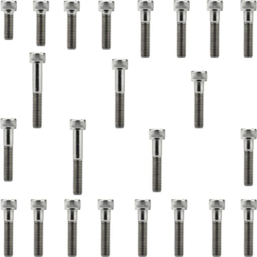 Kit parafusos Inox tampa motor lateral esquerda+direita CBX200 Strada 1993 a 2003 XR200R NX200 1993 a 2003 Honda
