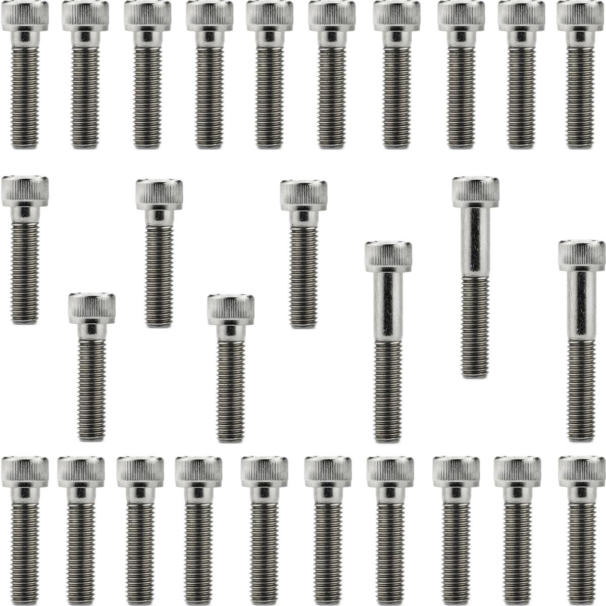 Kit parafusos inox tampa motor lateral esquerda+direita CB1300 Super Four 2007 a 2008 Honda