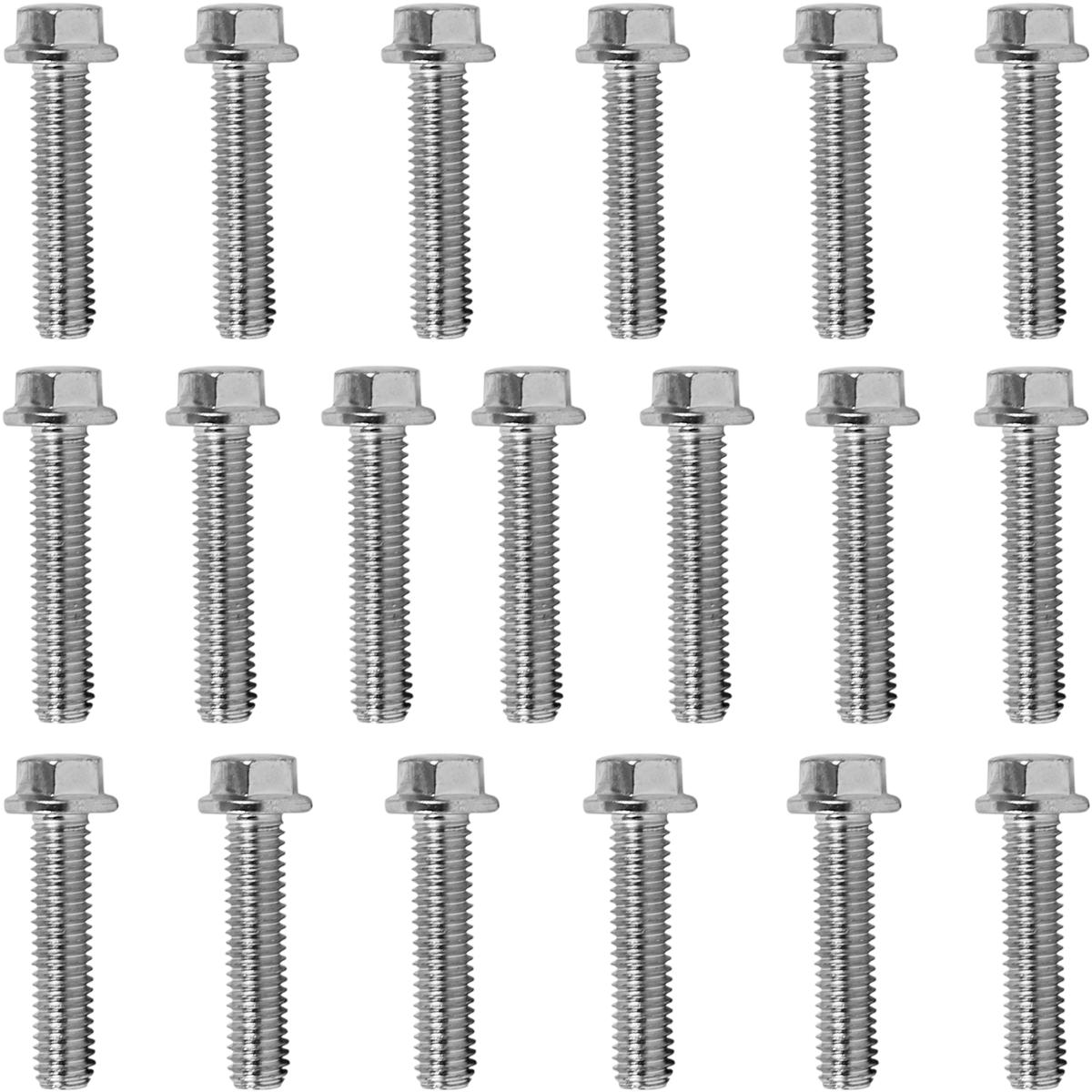 Kit parafusos zincados tampa motor lateral esquerda+direita CB400 1980 a 1983 CB450 1984 a 1994