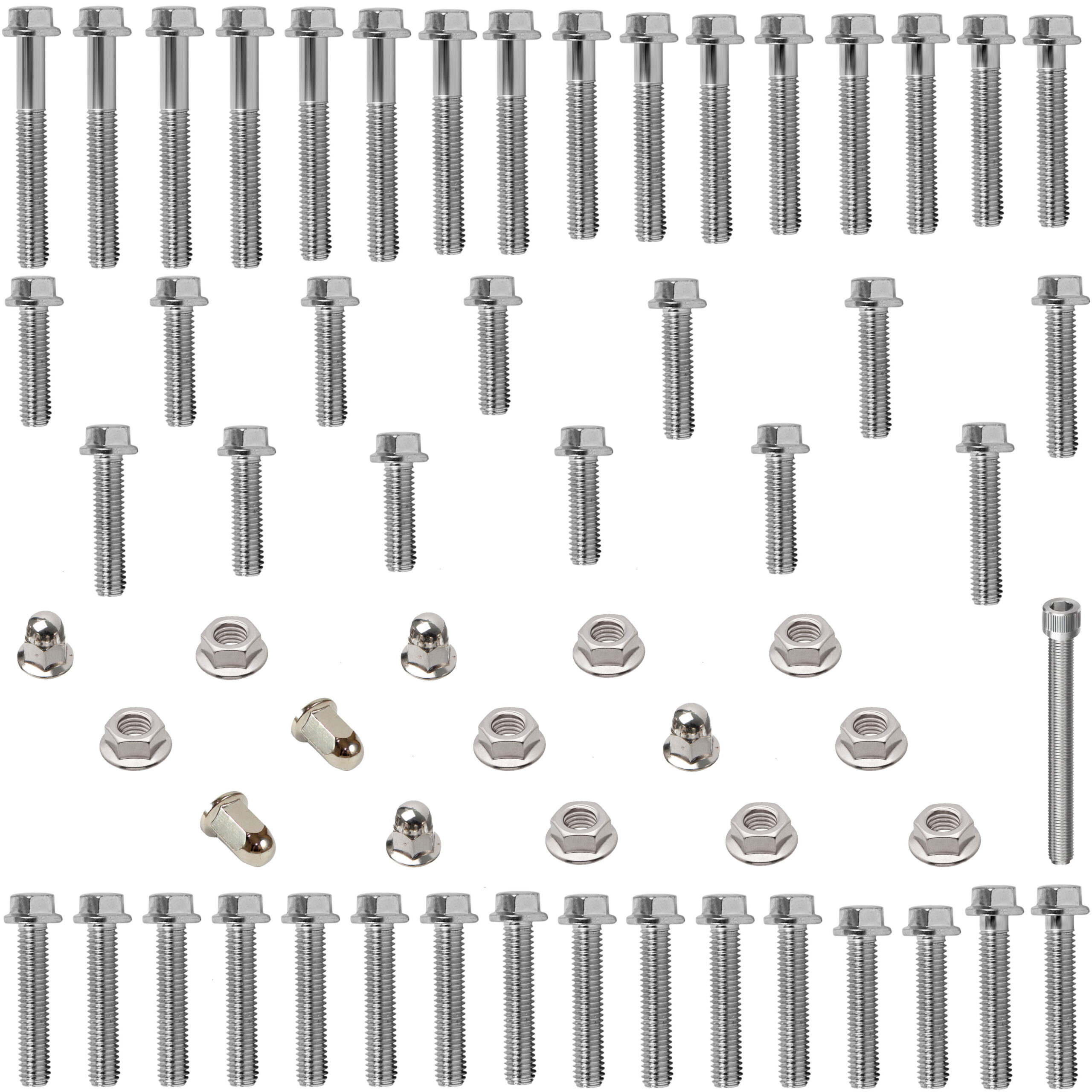 Kit parafusos motor completo CRF230F 2007 a 2020 CRF230 Nacional Honda (externos e suporte do motor)