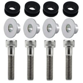 Kit 4 coxim parafusos inox buchas fixação paralama dianteiro CG125 CG150 CG160 Fan Titan CBX250 CB250F Twister CB300