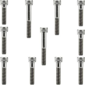 Kit parafusos inox tampa motor lateral esquerda+direita C100 Dream 1992 a 1998 Biz100 antiga Honda