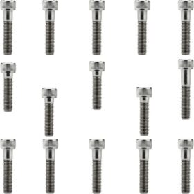 Kit parafusos inox tampa motor lateral esquerda+direita XLR125 1996 a 2000 Honda