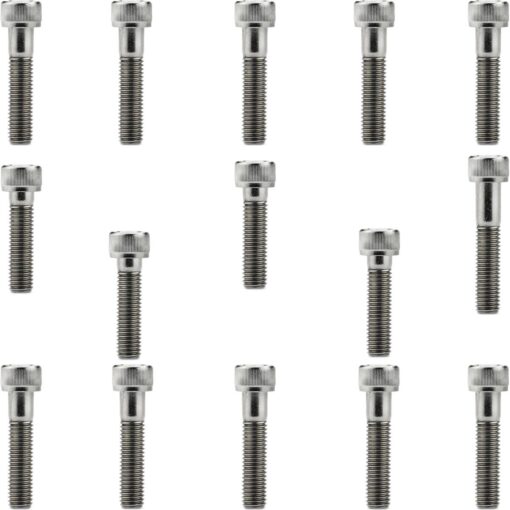 Kit parafusos inox tampa motor lateral esquerda+direita XLR125 1996 a 2000 Honda