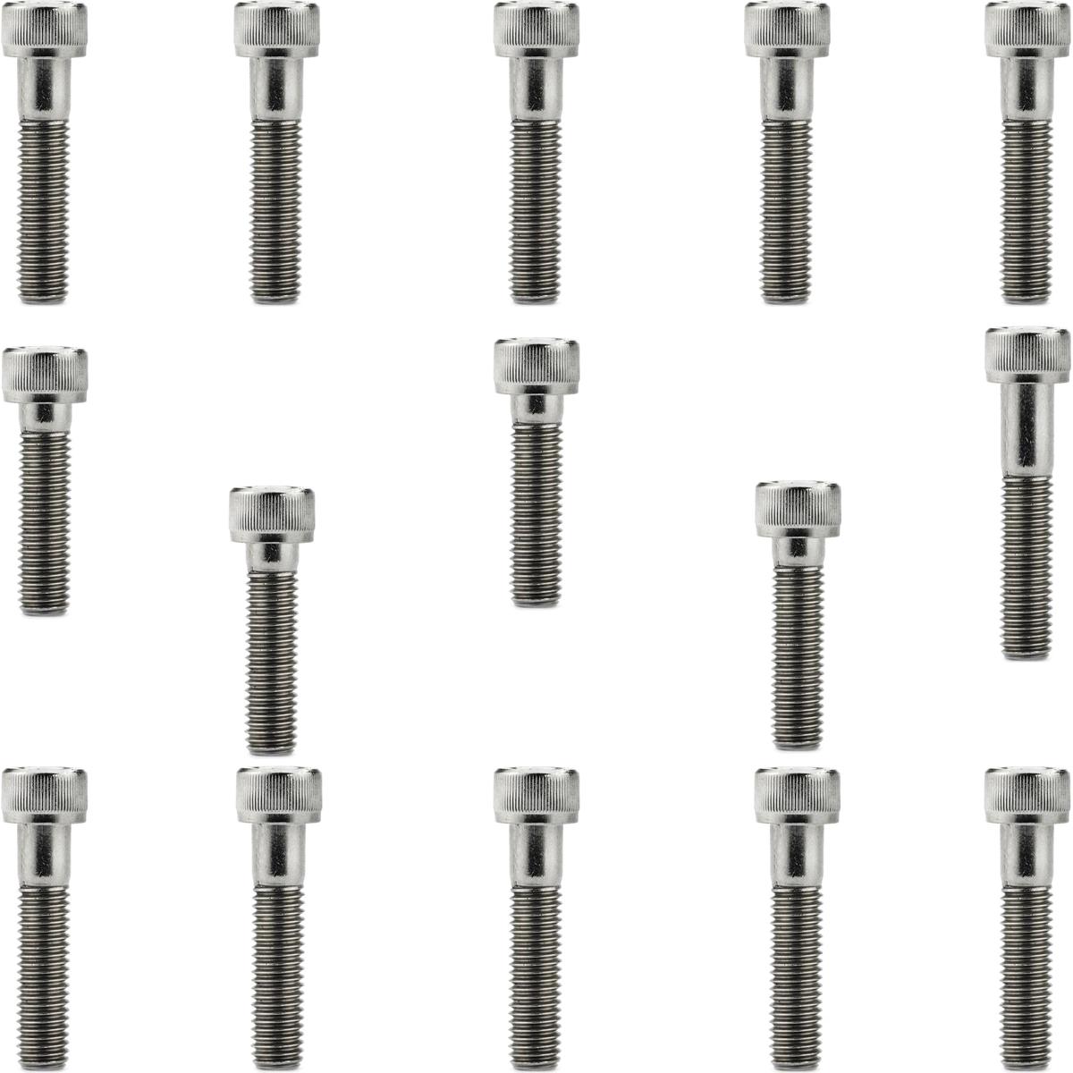 Kit parafusos inox tampa motor lateral esquerda+direita XLR125 1996 a 2000 Honda