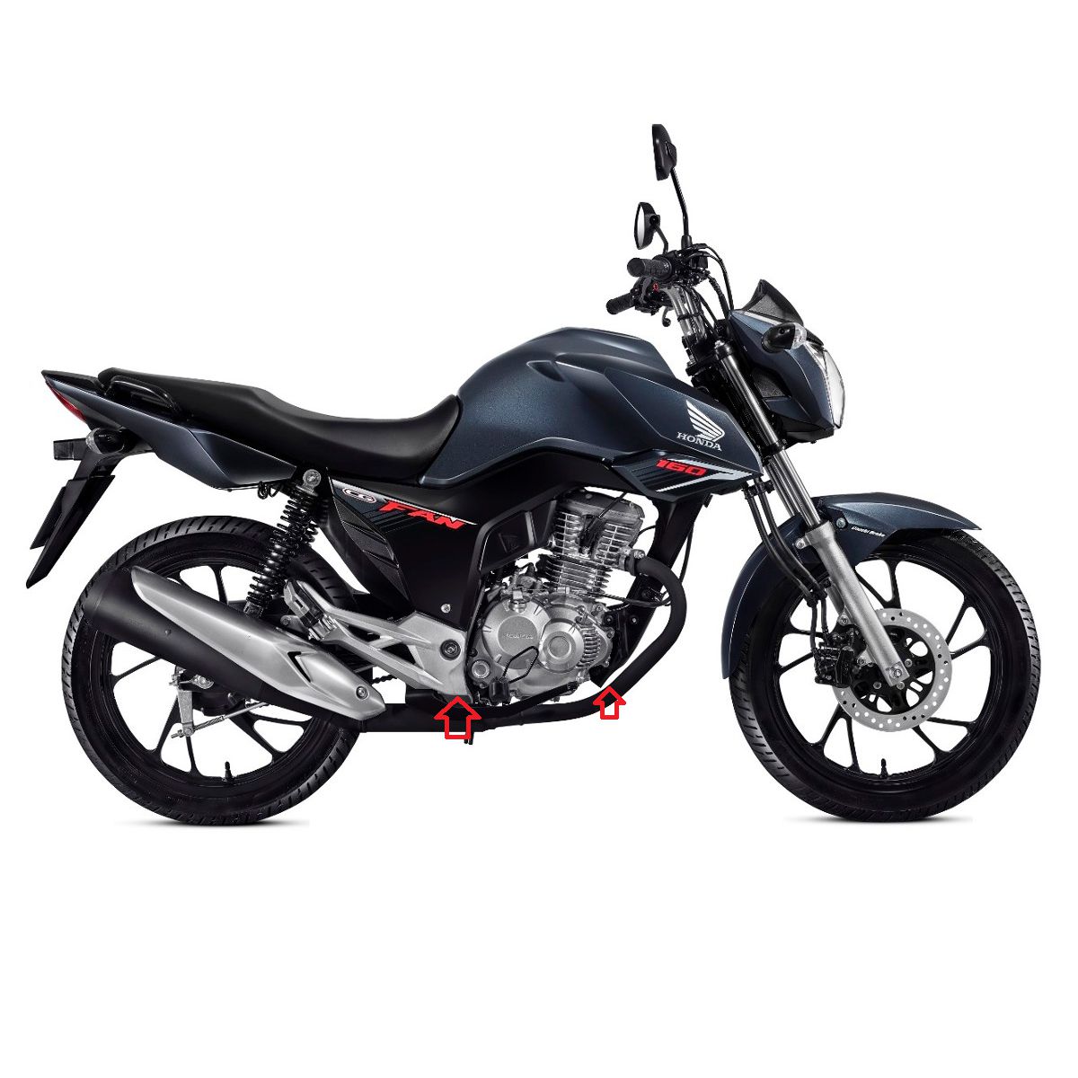 Kit parafusos inox suporte motor CG160 Fan Titan Start 2016 em diante Honda Fixação motor Chassi - Imagem 3